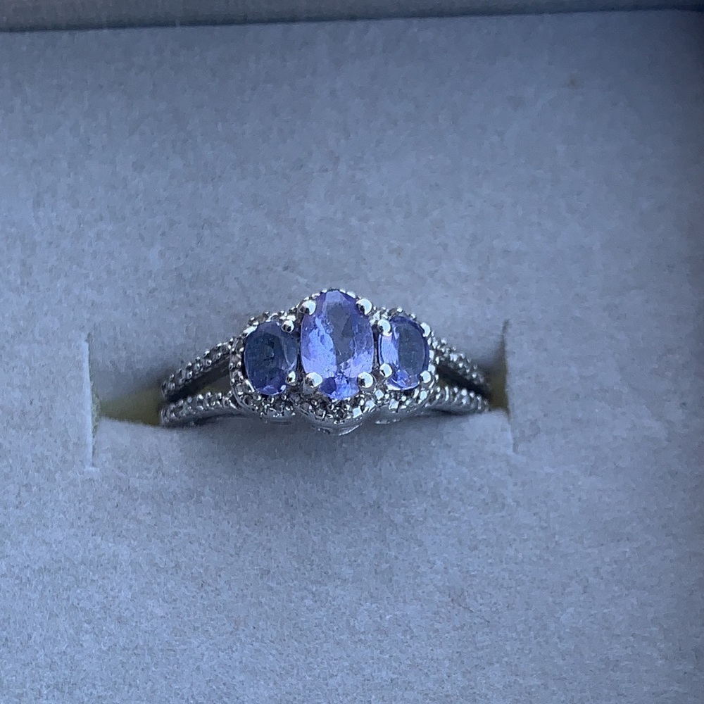 - Tanzanite and diamond ring